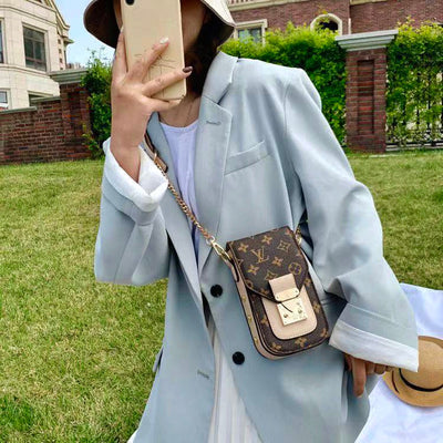 Crossbody Leather Phone Bag  022