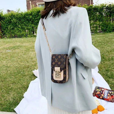 Crossbody Leather Phone Bag  022