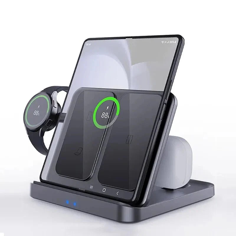 3-in-1 Wireless Charger Stand for Samsung & iPhone