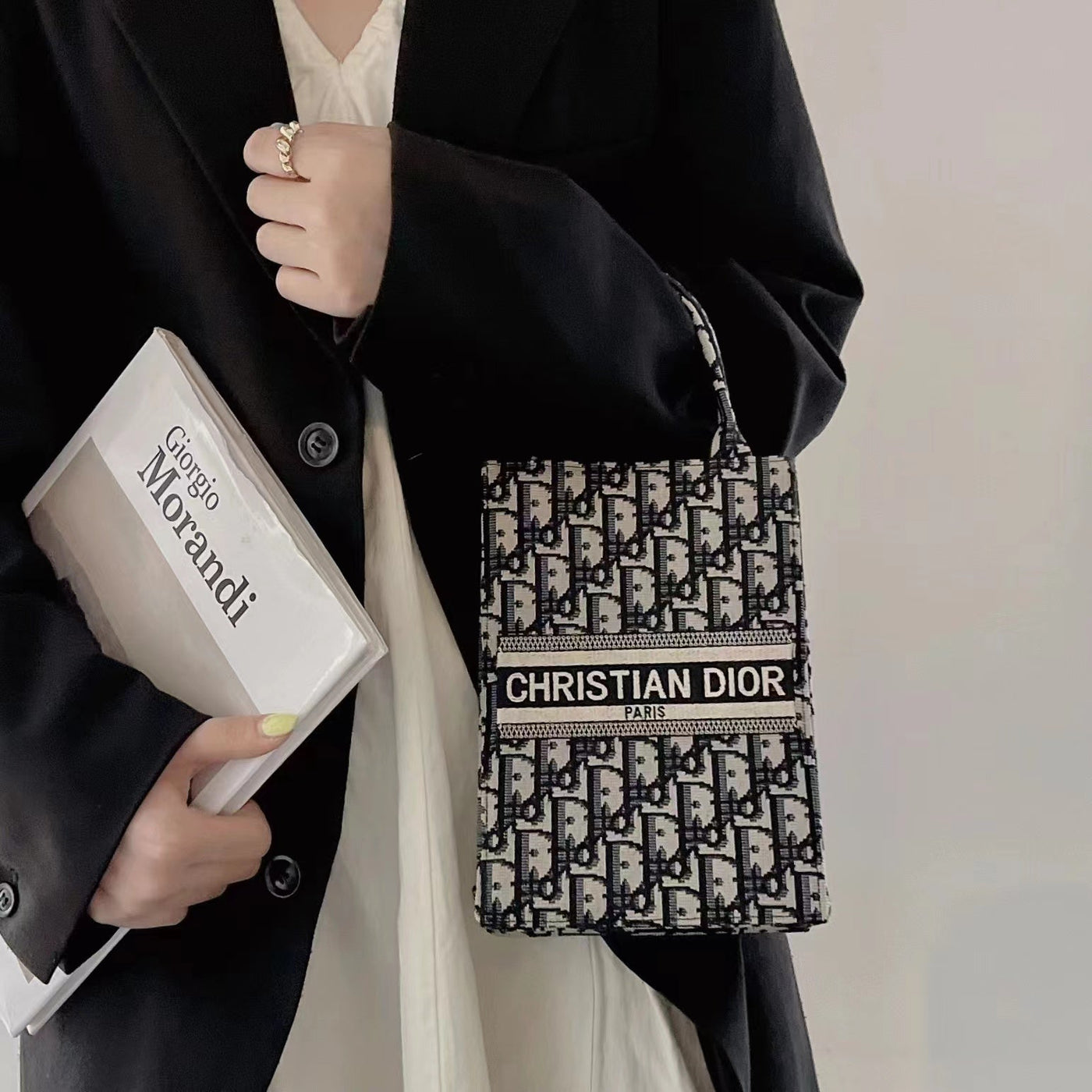 Luxe Texture Leather Handbag  004