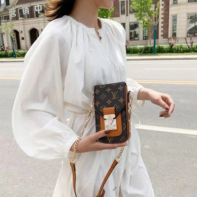 Crossbody Leather Phone Bag  022