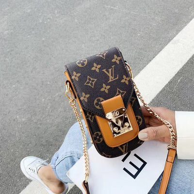 Crossbody Leather Phone Bag  022