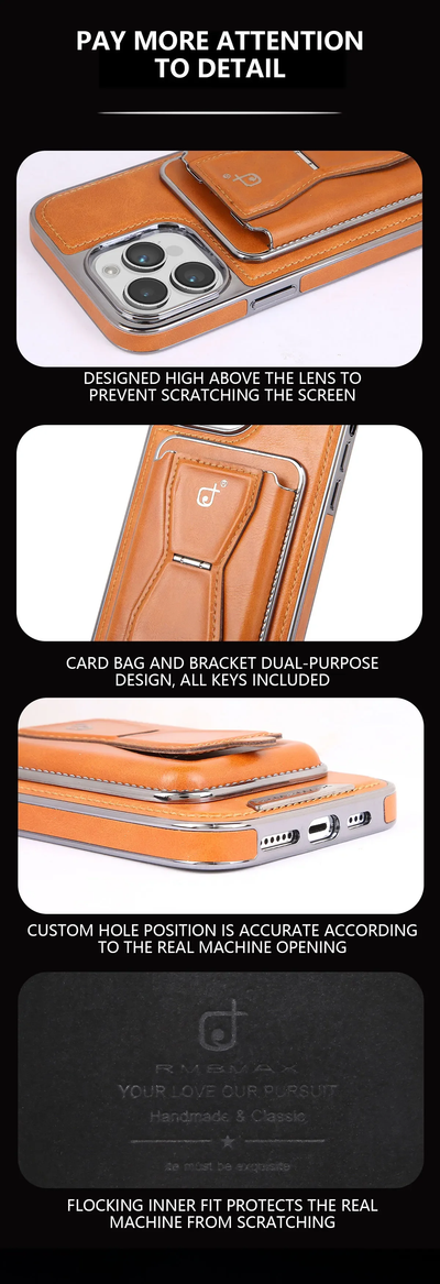 LuxeGrip™ Leather Case