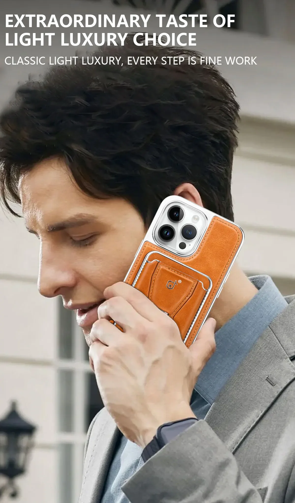 LuxeGrip™ Leather Case