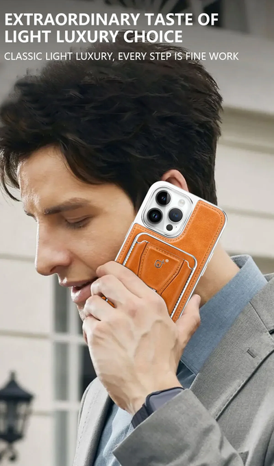 LuxeGrip™ Leather Case