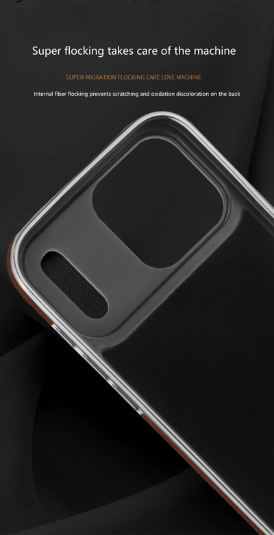 Premium Leather iPhone Case with Card Pocket or Ring Grip
