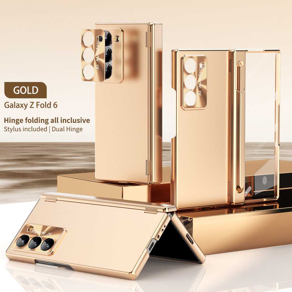 Electroplated Z Fold 6, 5, 4, 3 Hinge, Pen Slot Case