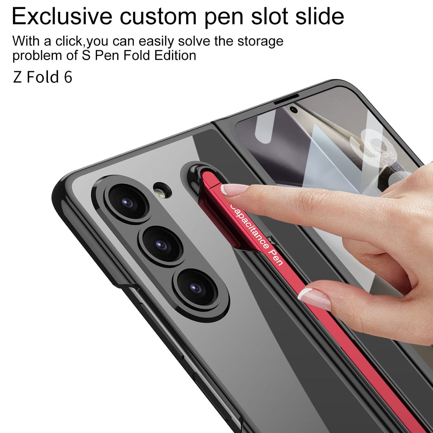 Phantom Z Fold 6 Pen Slot Camera Protection Case