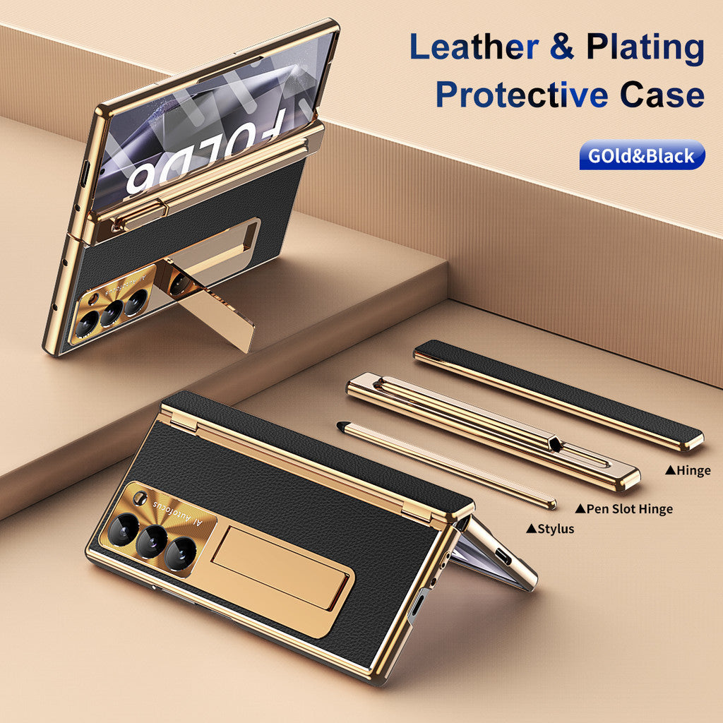 Prestige Z Fold 6, 5, 4 Leather S Pen Bracket Case