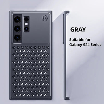 Aromatherapy Aluminum Alloy Anti-fall Cover for Samsung S Series