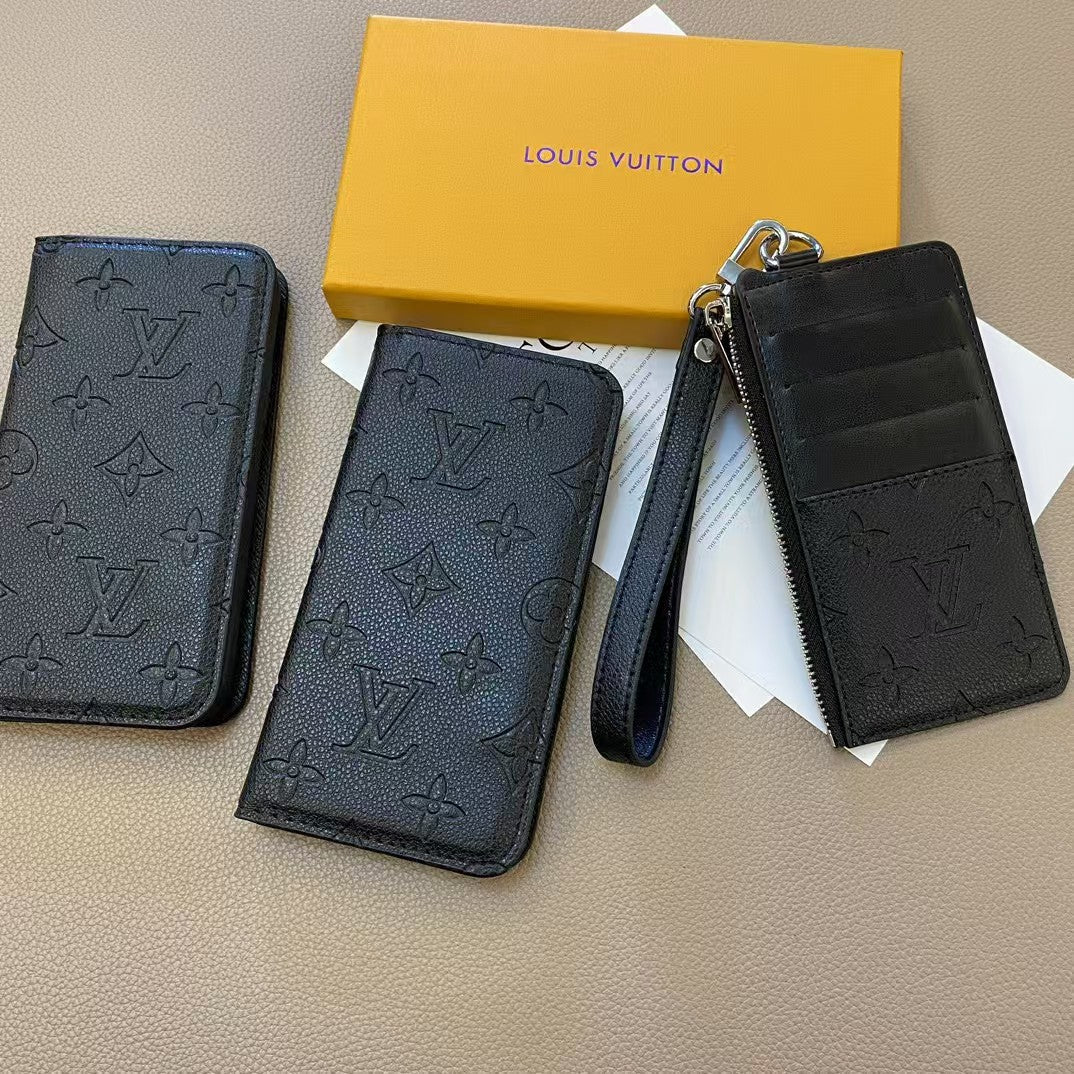 Premium Wallet Case Black Edition for iPhone Series