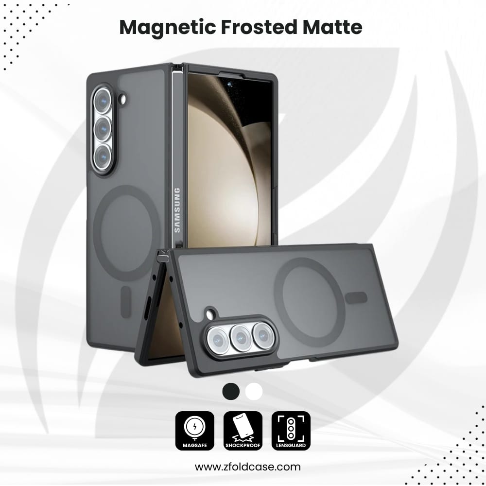 Frosted Z Fold 6 Clear MagSafe Case