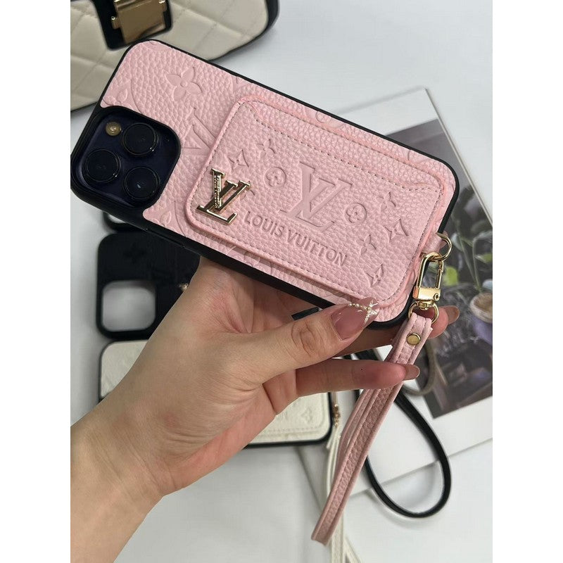 Monogram Luxe Black Edition – Card Holder iPhone Cas
