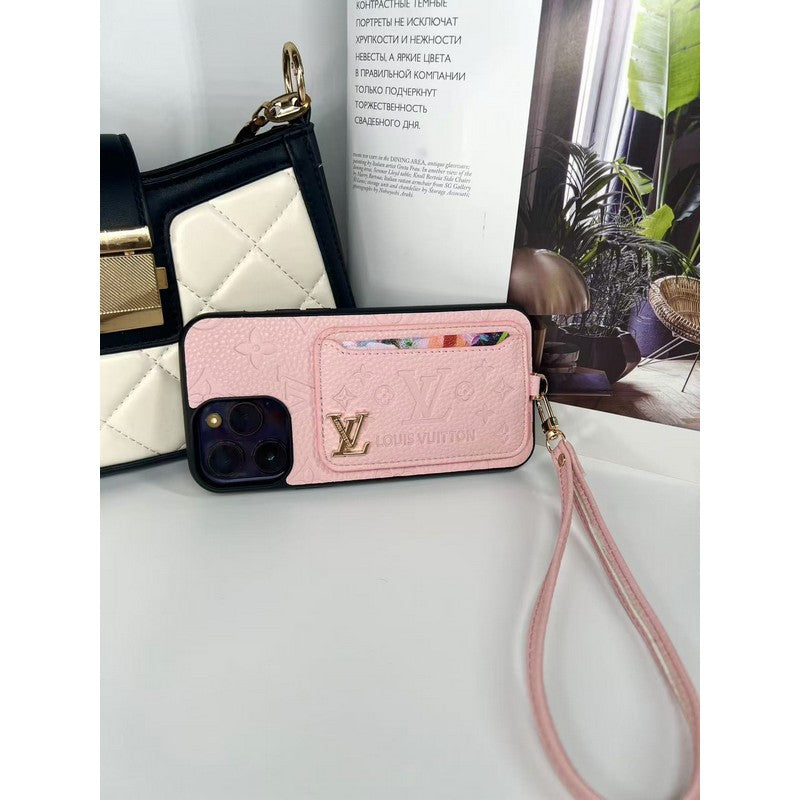 Monogram Luxe Black Edition – Card Holder iPhone Cas