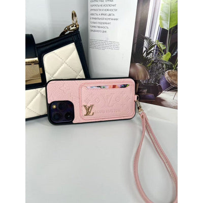Monogram Luxe Black Edition – Card Holder iPhone Cas