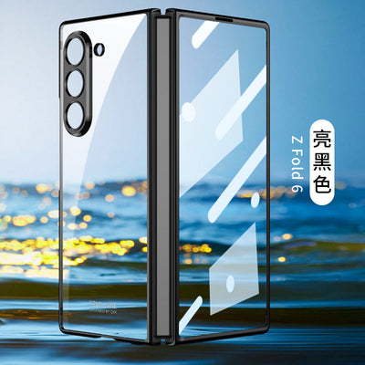 CrystalGuard Z Fold 6, 5 Plating Screen Glass Case