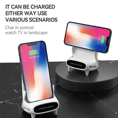 Magnetic Wireless Charger Stand Holder - 15W Desktop Dock Mount