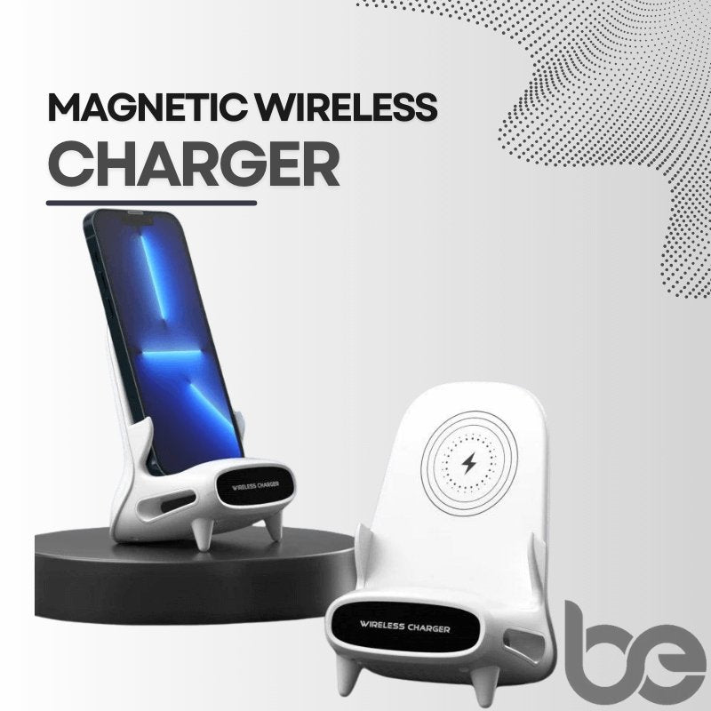 Magnetic Wireless Charger Stand Holder - 15W Desktop Dock Mount