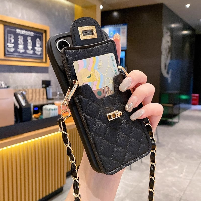 Silicone Wallet Phone Case with Strap