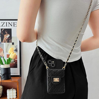 Silicone Wallet Phone Case with Strap