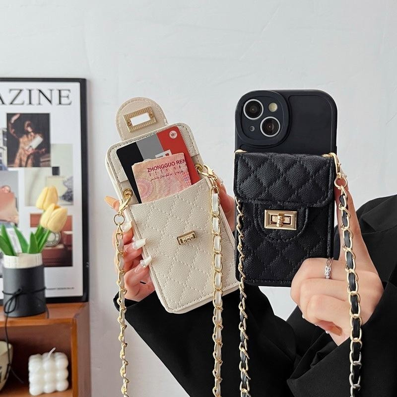 Silicone Wallet Phone Case with Strap