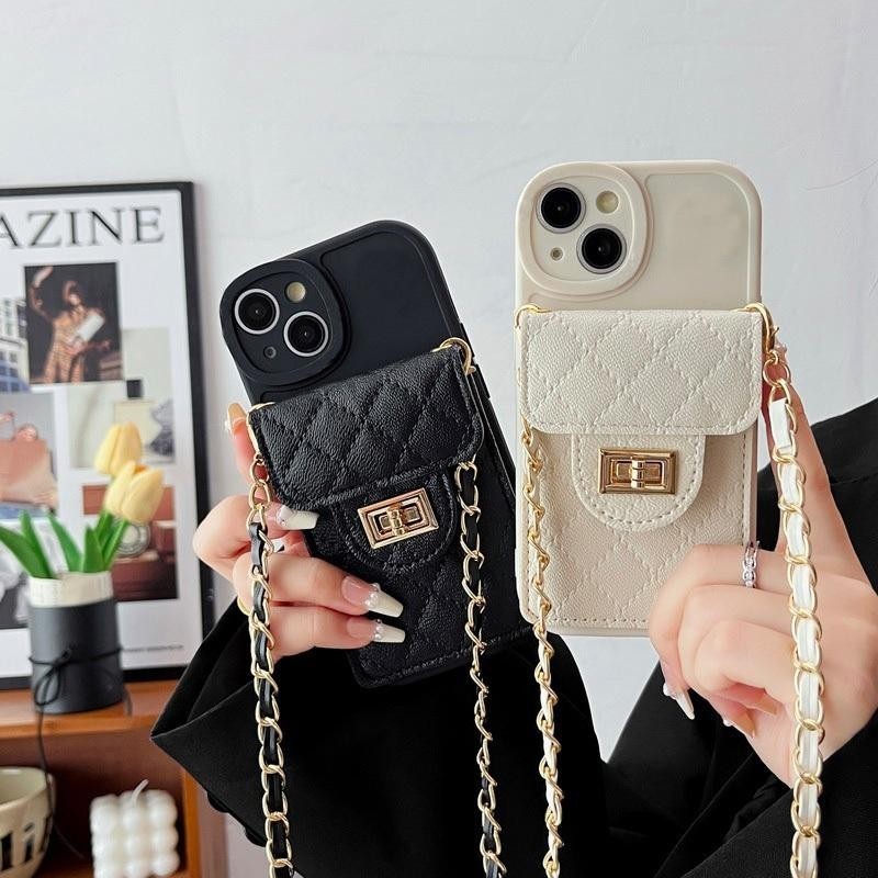 Silicone Wallet Phone Case with Strap