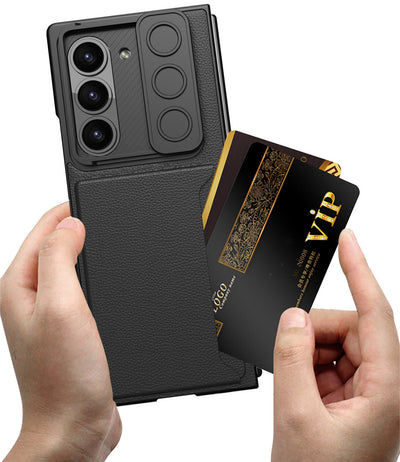 Ultra-Thin Z Fold 6 Card Holder, Screen Protector Case