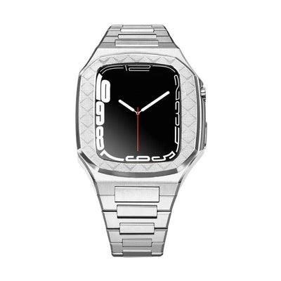 Luxury Metal Case Strap For Apple Watch 44/45mm