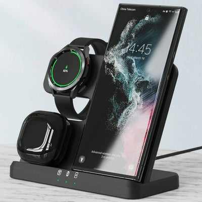 3 in 1 Wireless Charger Stand for Samsung Galaxy S23 Series - casestadium