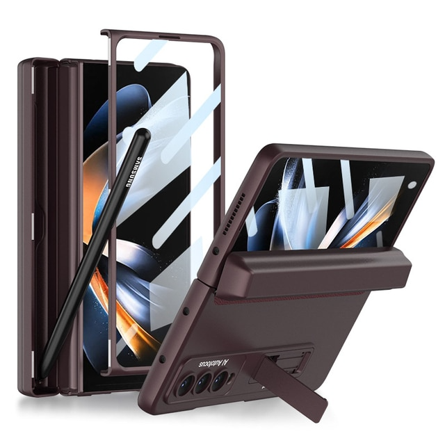Fashion Magnetic Frame Case For Samsung Galaxy Z Fold 3 & 4 (FREE PEN GIFT) - casestadium