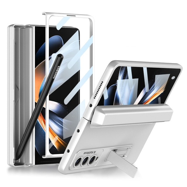 Fashion Magnetic Frame Case For Samsung Galaxy Z Fold 3 & 4 (FREE PEN GIFT) - casestadium
