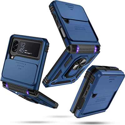 Magnetic Shockproof Case with Camera Cover For Samsung Galaxy Z Flip 4 - casestadium