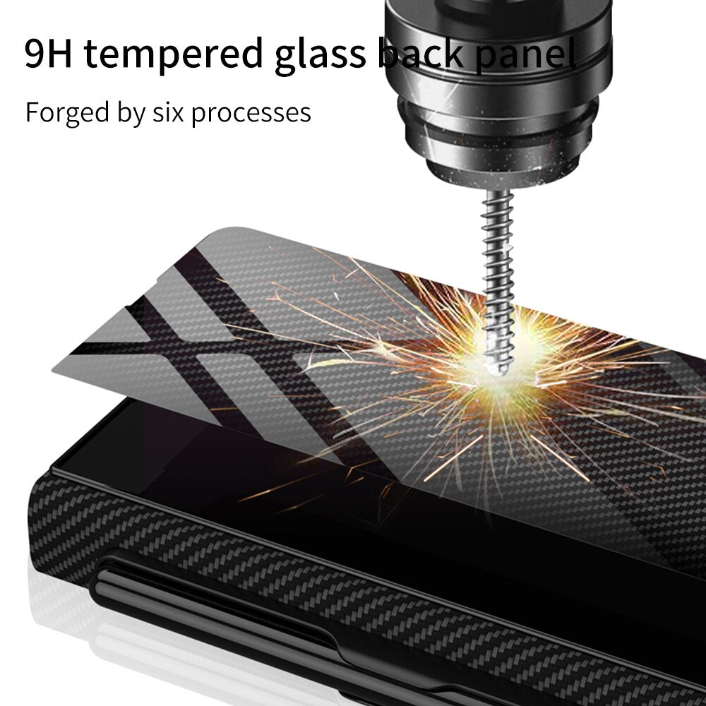 Pen Slot Holder Flip Leather Case For Samsung Galaxy Z Fold 4 5G - casestadium
