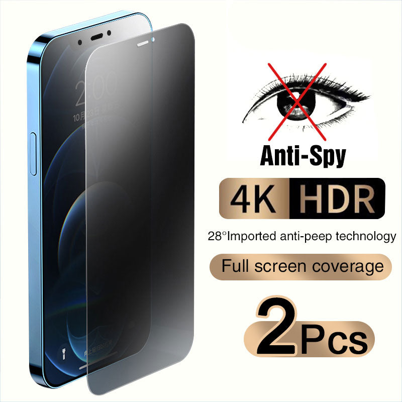 Full Cover Anti-Spy Screen Protector For iPhone - casestadium