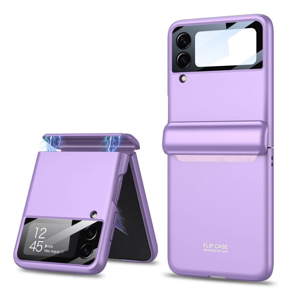 Magnetic Folding All-Inclusive Shell Case For Galaxy Z Flip 4 - casestadium