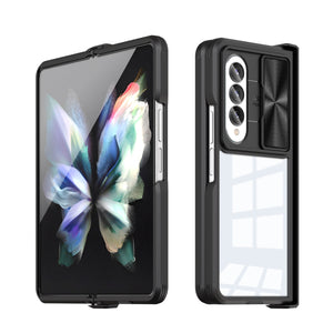 Anti-Drop Clear Case Slide Camera Protection for Samsung Galaxy Z Fold 4 - casestadium