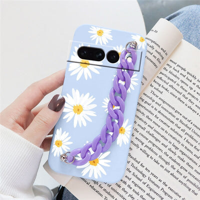 Flowers Silicone Matte Cover For Google Pixel 7 Pro