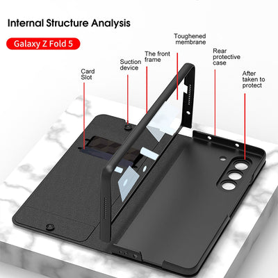 Leather Case with Side Pen slot for Samsung Galaxy Z fold 6