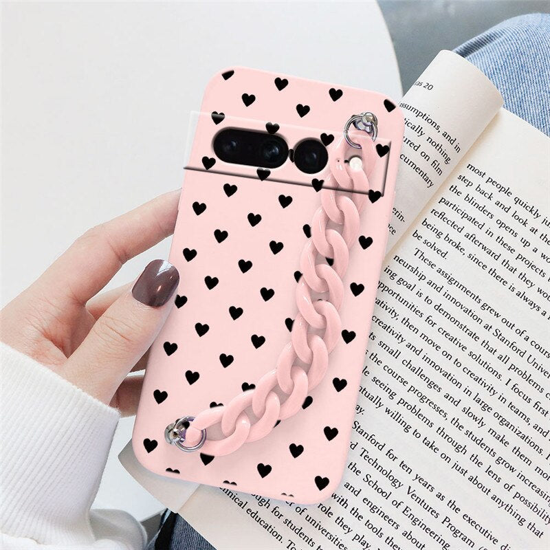 Flowers Silicone Matte Cover For Google Pixel 7 Pro