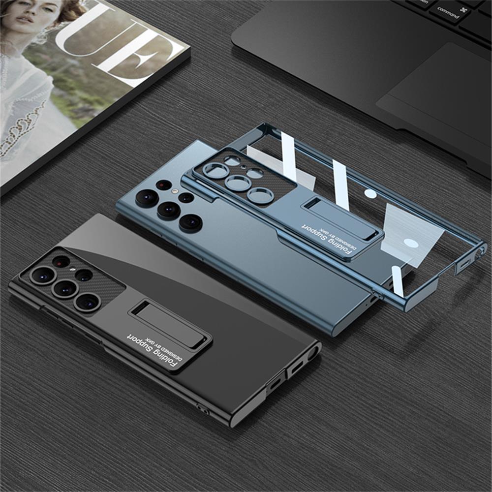 Transparent Shockproof case with Bracket Holder For Samsung Galaxy S23 Series - casestadium