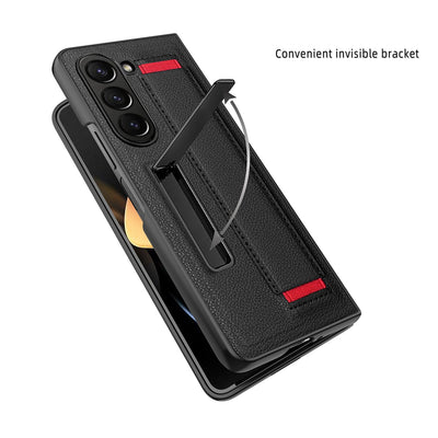 Leather Wrist Strap Case For Samsung Galaxy Z Fold 6