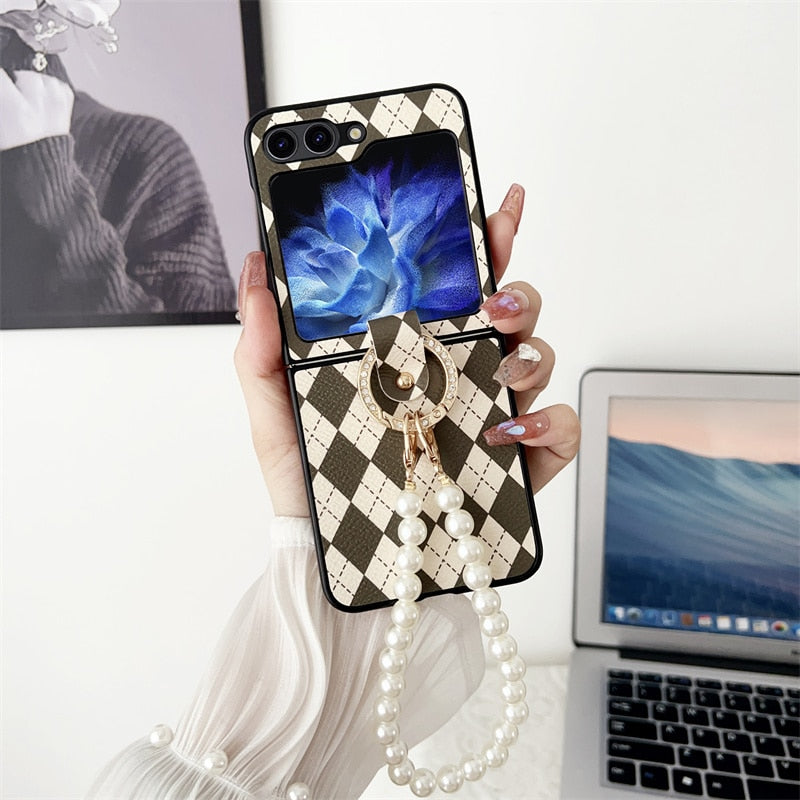 Luxury Cute Ring Phone Case For Samsung Galaxy Z Flip 5