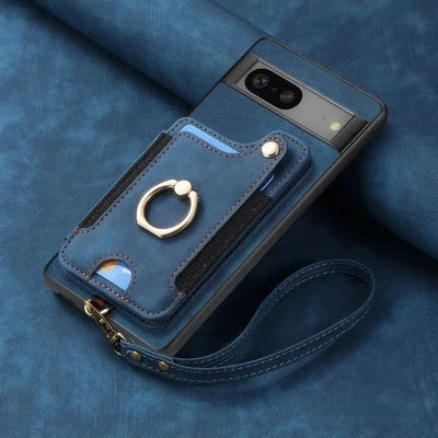 Luxury Leather Case with Stand For Google Pixel 8 Series