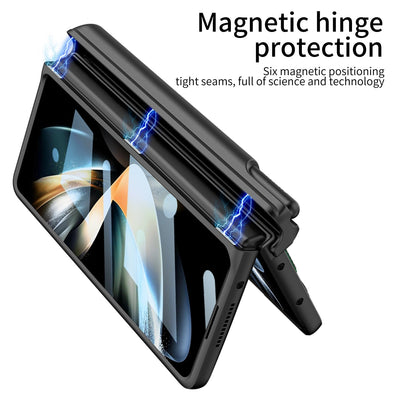 Magnetic Armor All-included Case For Samsung Galaxy Z Fold 4 - casestadium