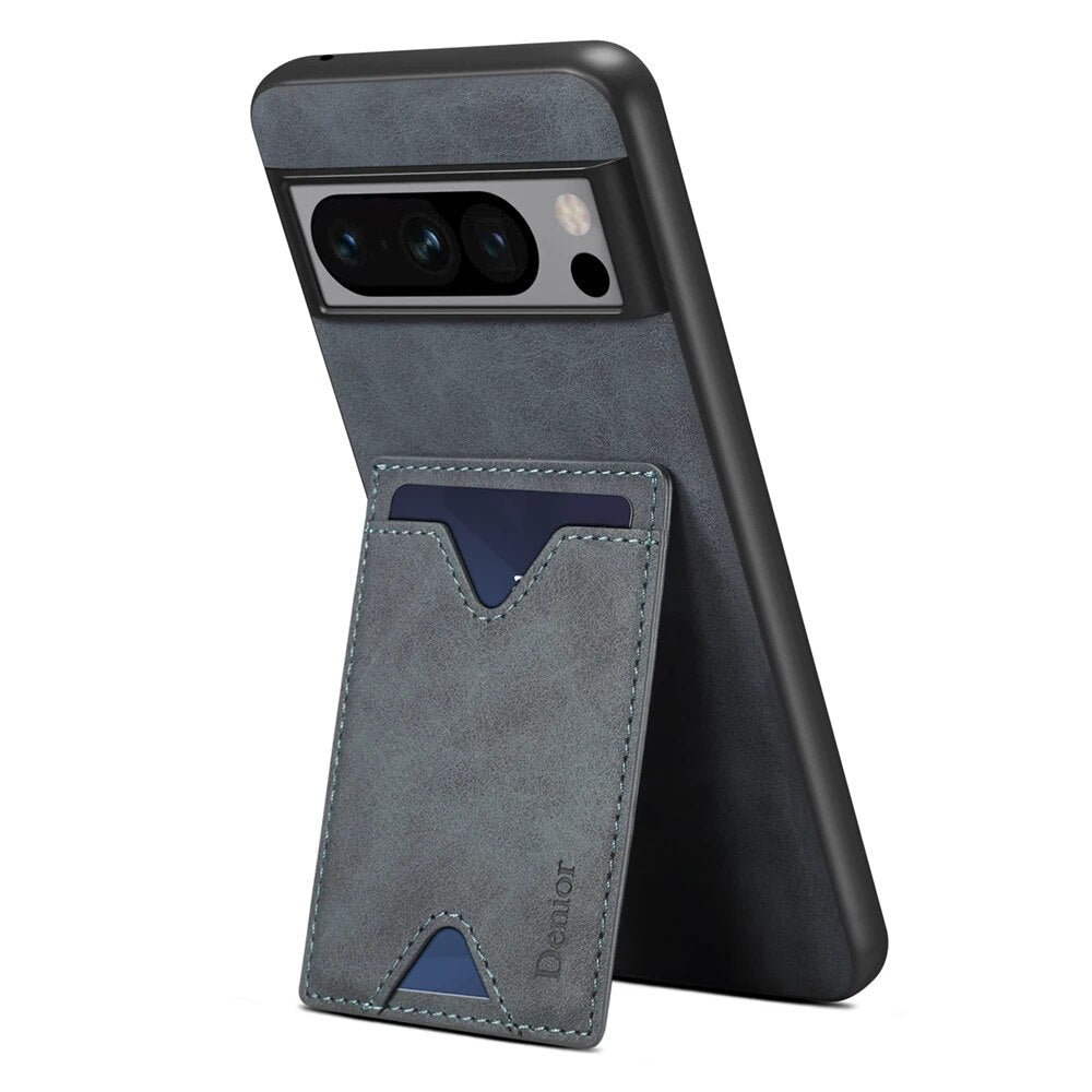 Leather Case with Card Wallet for Google Pixel 8 Series