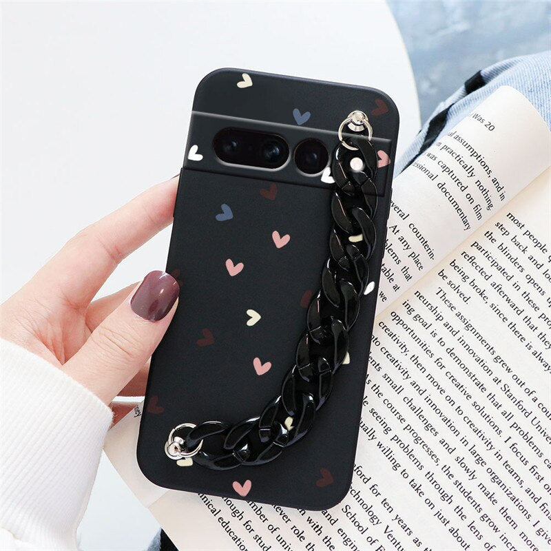 Flowers Silicone Matte Cover For Google Pixel 7 Pro