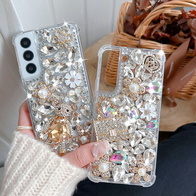 Luxury Diamond Phone Case For Samsung Galaxy S22 Series - casestadium
