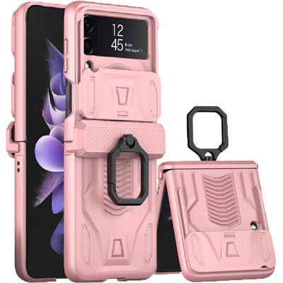 Magnetic Hinge All-Package Case For Samsung Galaxy Z Flip4 & Z Flip3 Case Back Slide Camera Protection - casestadium