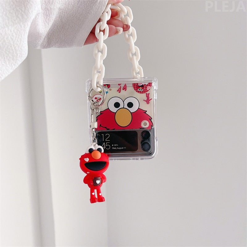 Cute Red Members Phone Charms Case for Samsung Galaxy Z Flip - casestadium