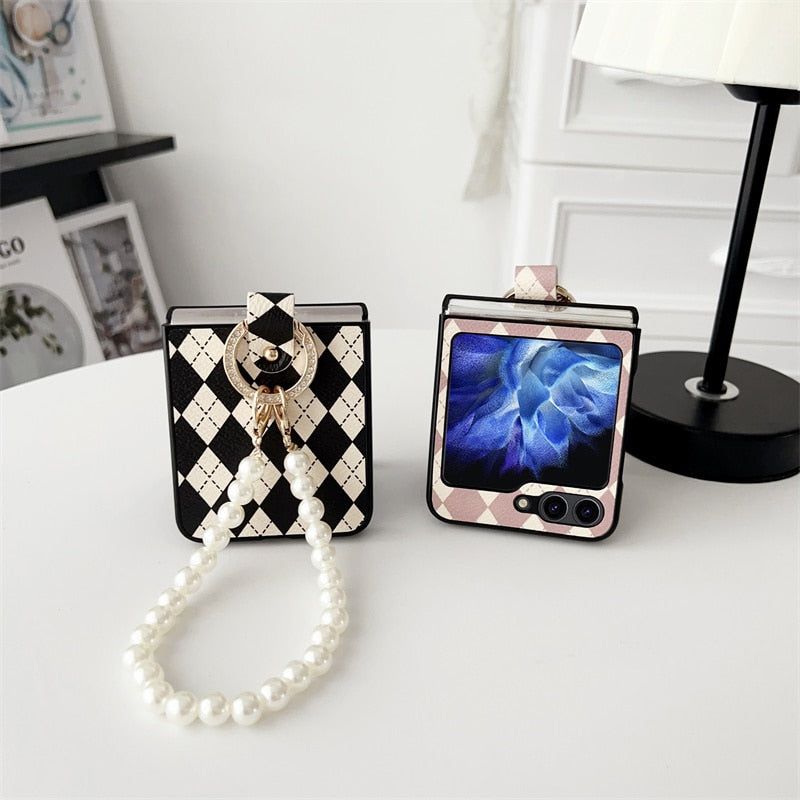 Luxury Cute Ring Phone Case For Samsung Galaxy Z Flip 5